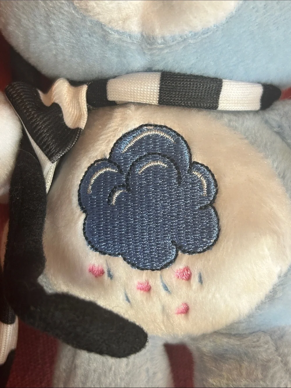 Rare Hard to Find Y2K NWT Care Bear Grumpy Bear Black Umbrella & Scarf 2006 8”
